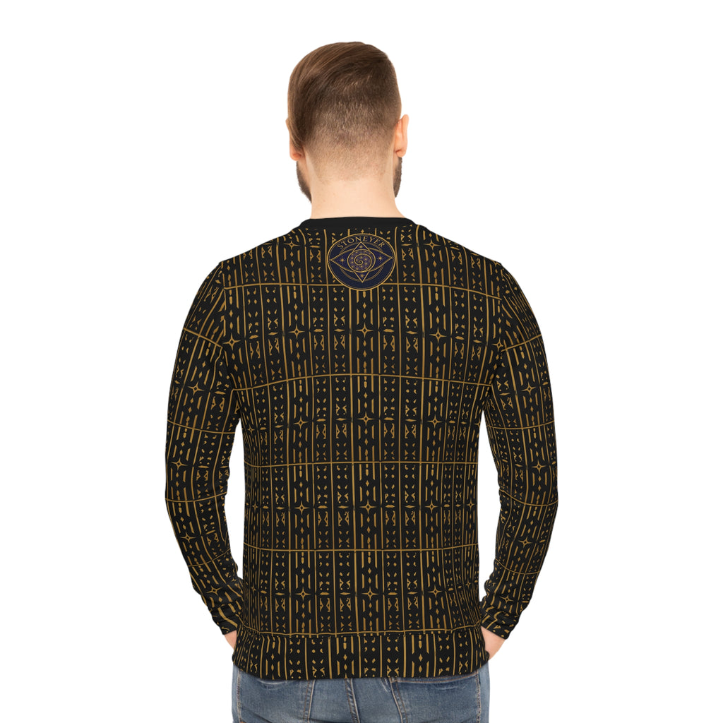 StoneYer Adinkra-Inspired Black & Gold Symbol Sweatshirt