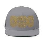 StoneYer Geometric Eye Embroidered Flat-Bill Cap