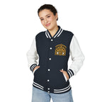 StoneYer Mystic Eye Letterman Jacket | Vintage Gold