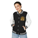 StoneYer Mystic Eye Letterman Jacket | Vintage Gold