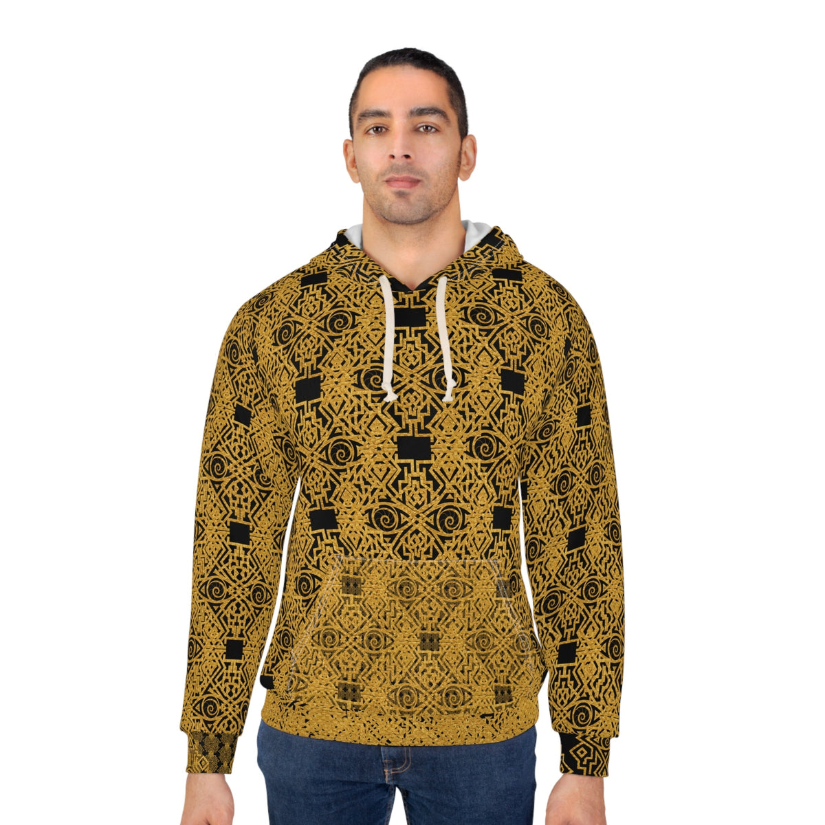 StoneYer Unity & Balance Gold Geometric Hoodie