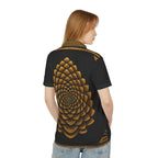 StoneYer Gold Geometry White Polo