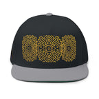 StoneYer Geometric Eye Embroidered Flat-Bill Cap