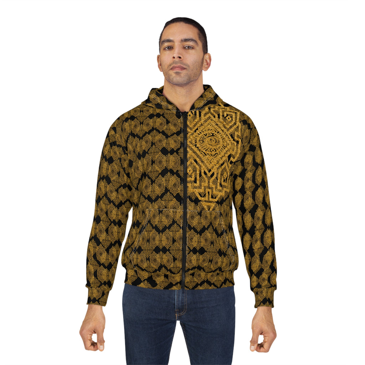 StoneYer Protect & Power Golden Eye Zip Hoodie