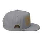 StoneYer Geometric Eye Embroidered Flat-Bill Cap