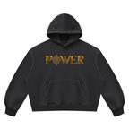 StoneYer Power Symbol Vintage Boxy Fleece Hoodie