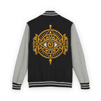StoneYer Mystic Eye Letterman Jacket | Vintage Gold