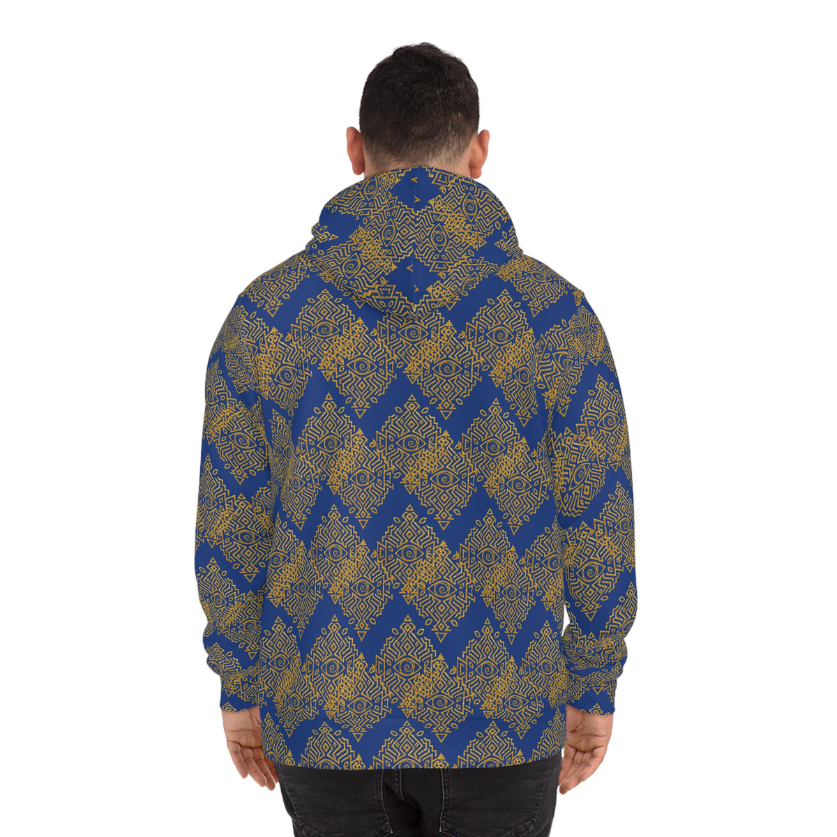 StoneYer Power Spiral Hoodie | Indigo & Gold