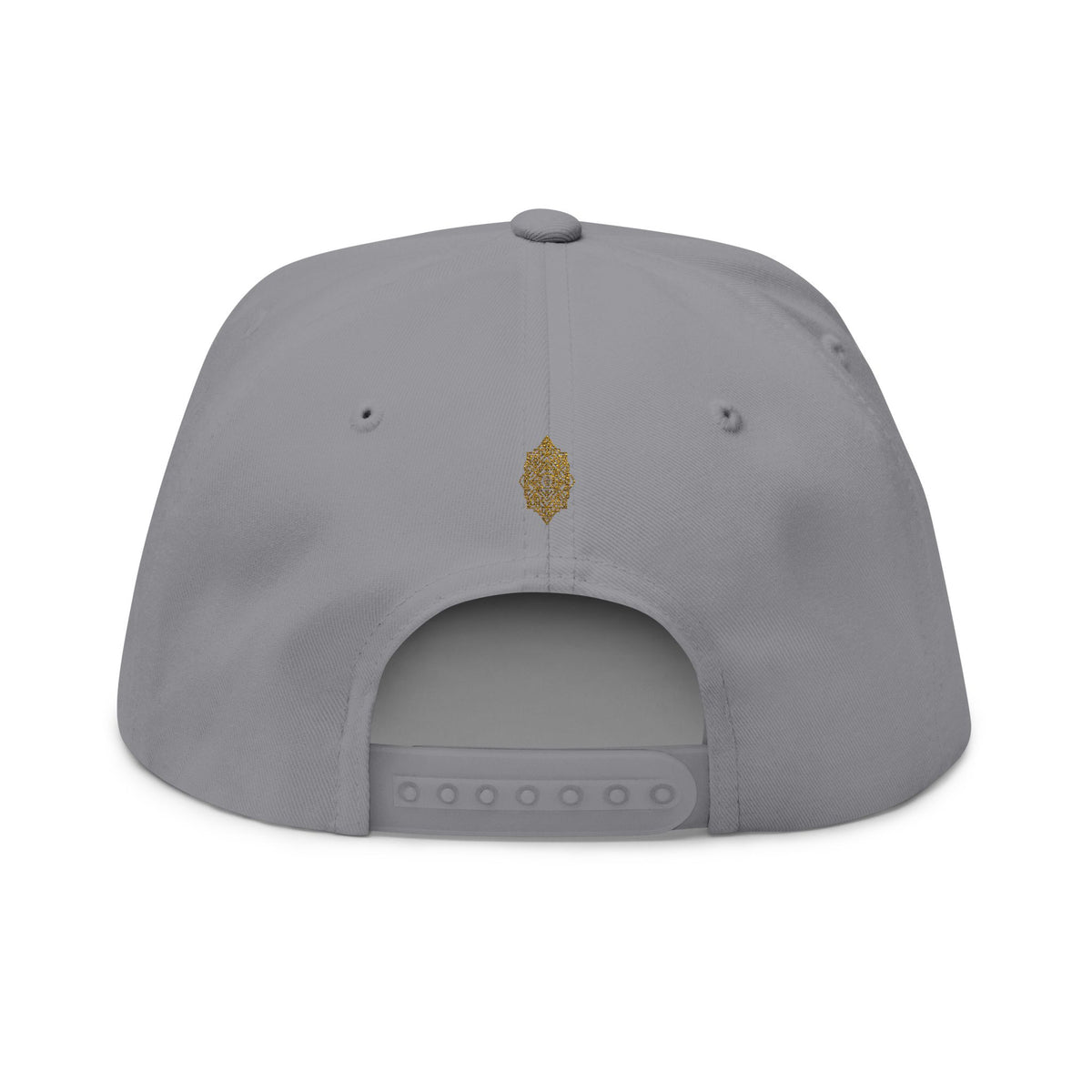 StoneYer Geometric Eye Embroidered Flat-Bill Cap