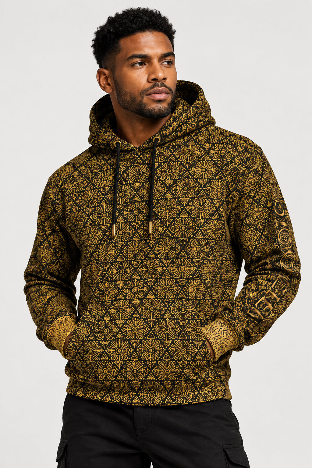 StoneYer Noble Power Geometric Pullover Hoodie