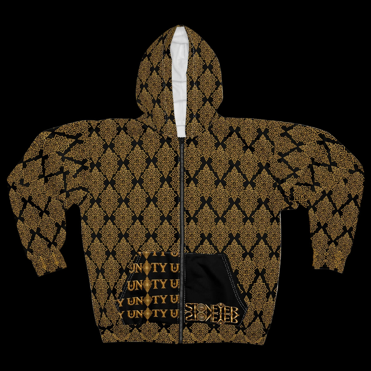StoneYer YouInTeye Unity Flame Zip Hoodie