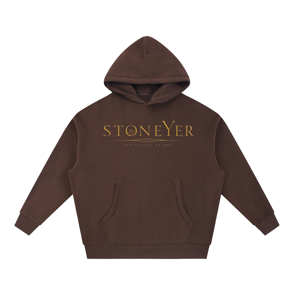 StoneYer See Balance Essential Oversized Fleece Hoodie