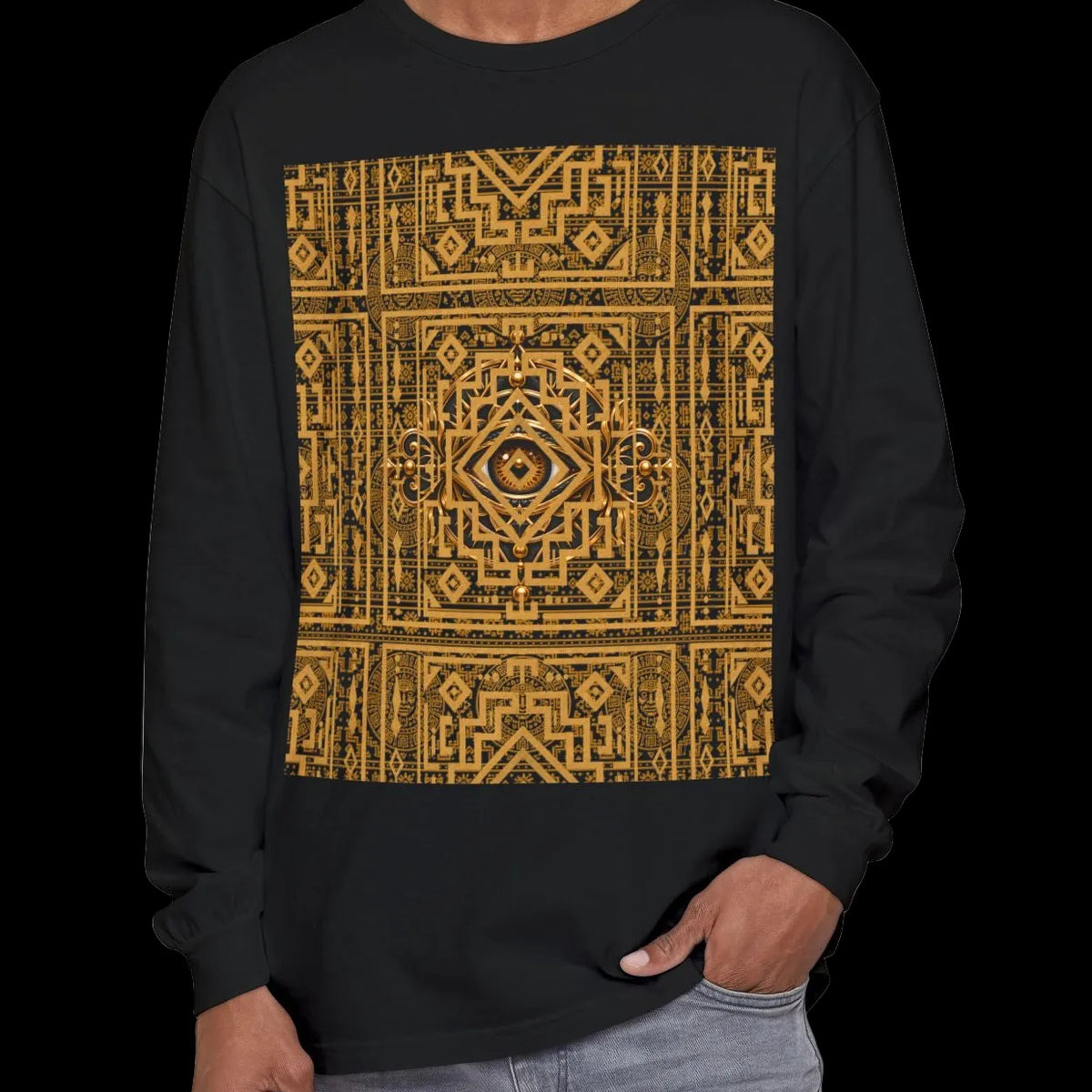 StoneYer Eye Mandala Long-Sleeve T-Shirt