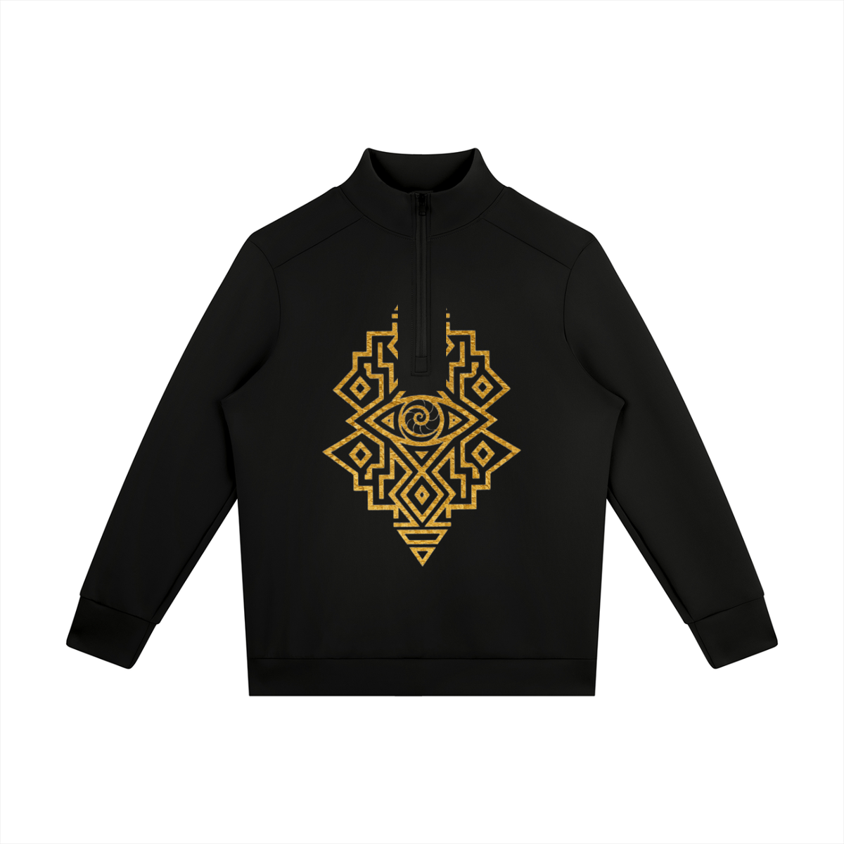 StoneYer Geometric Quarter-Zip Sweatshirt