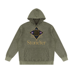 StoneYer Vintage Hood Eye Mineral-Wash Hoodie