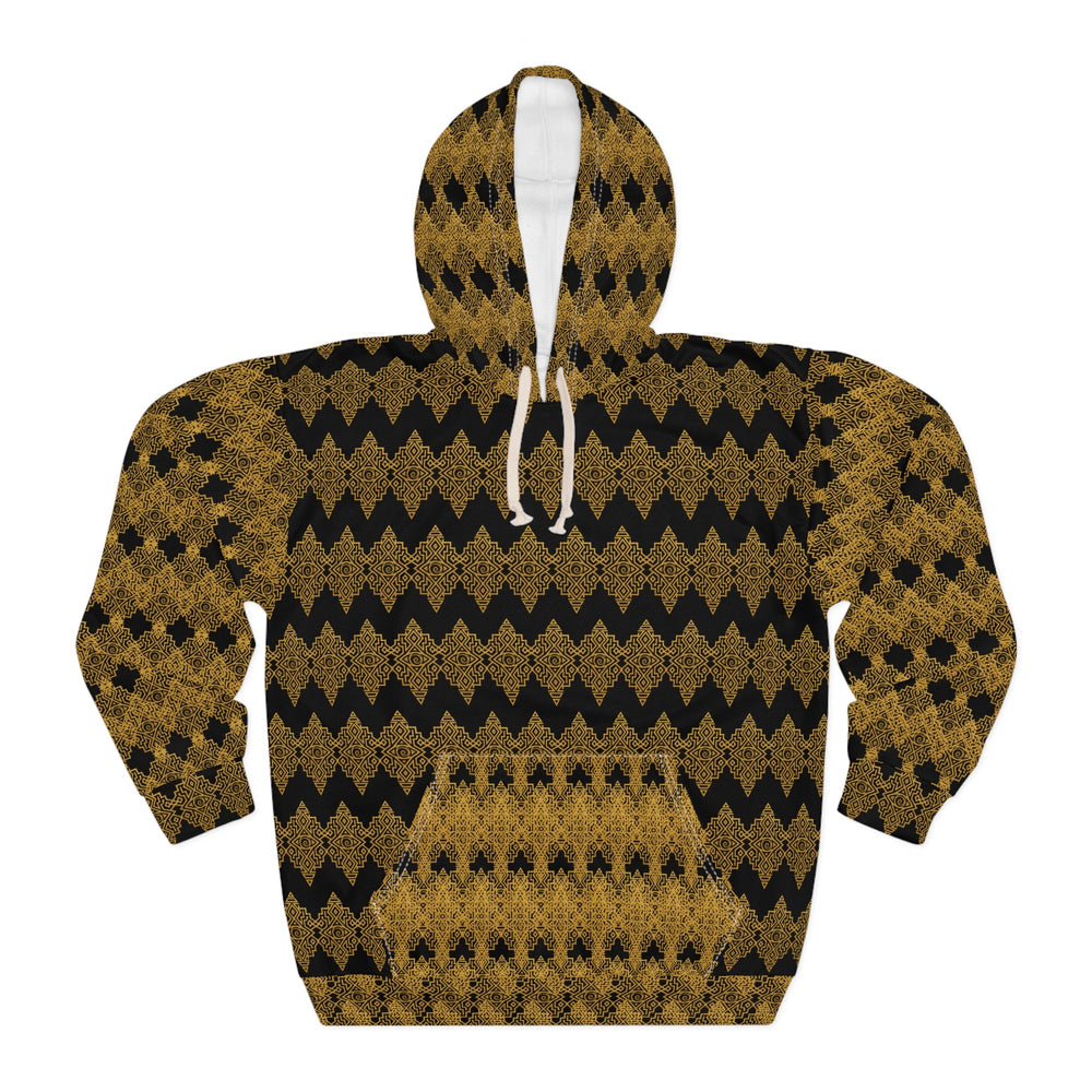 StoneYer Unity Gold & Black Geometric Hoodie