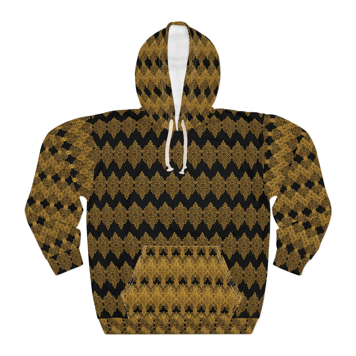 StoneYer Unity Gold & Black Geometric Hoodie