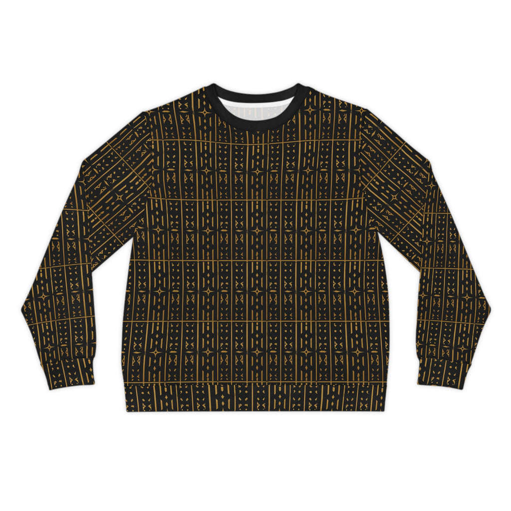 StoneYer Adinkra-Inspired Black & Gold Symbol Sweatshirt