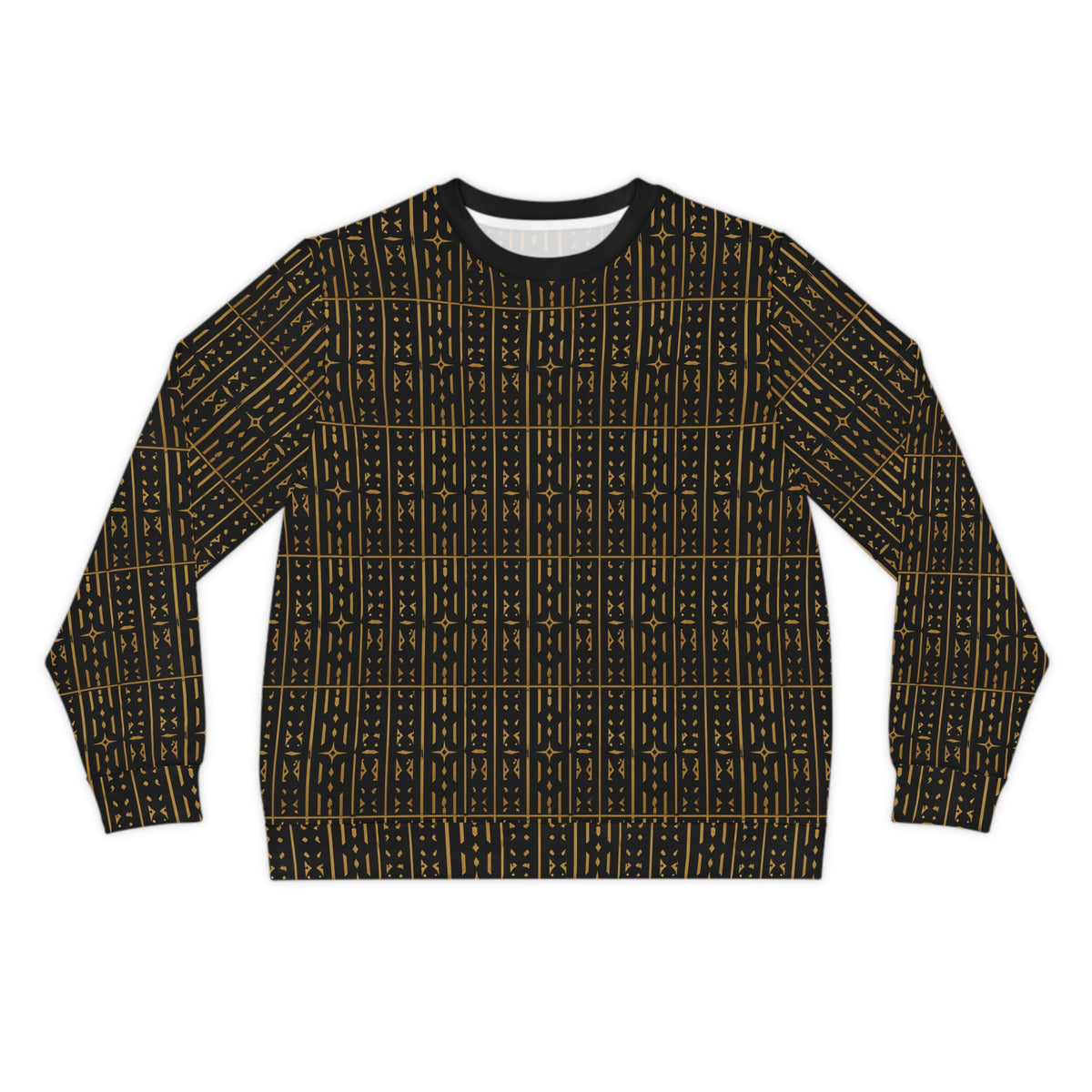 StoneYer Adinkra-Inspired Black & Gold Symbol Sweatshirt