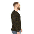 StoneYer Adinkra-Inspired Black & Gold Symbol Sweatshirt