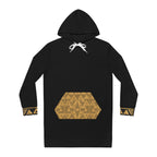 StoneYer Lum Lum Gold Hibiscus Hoodie Dress