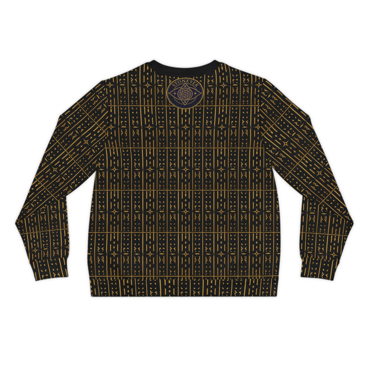 StoneYer Adinkra-Inspired Black & Gold Symbol Sweatshirt