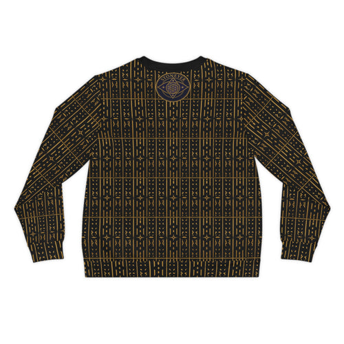 StoneYer Adinkra-Inspired Black & Gold Symbol Sweatshirt