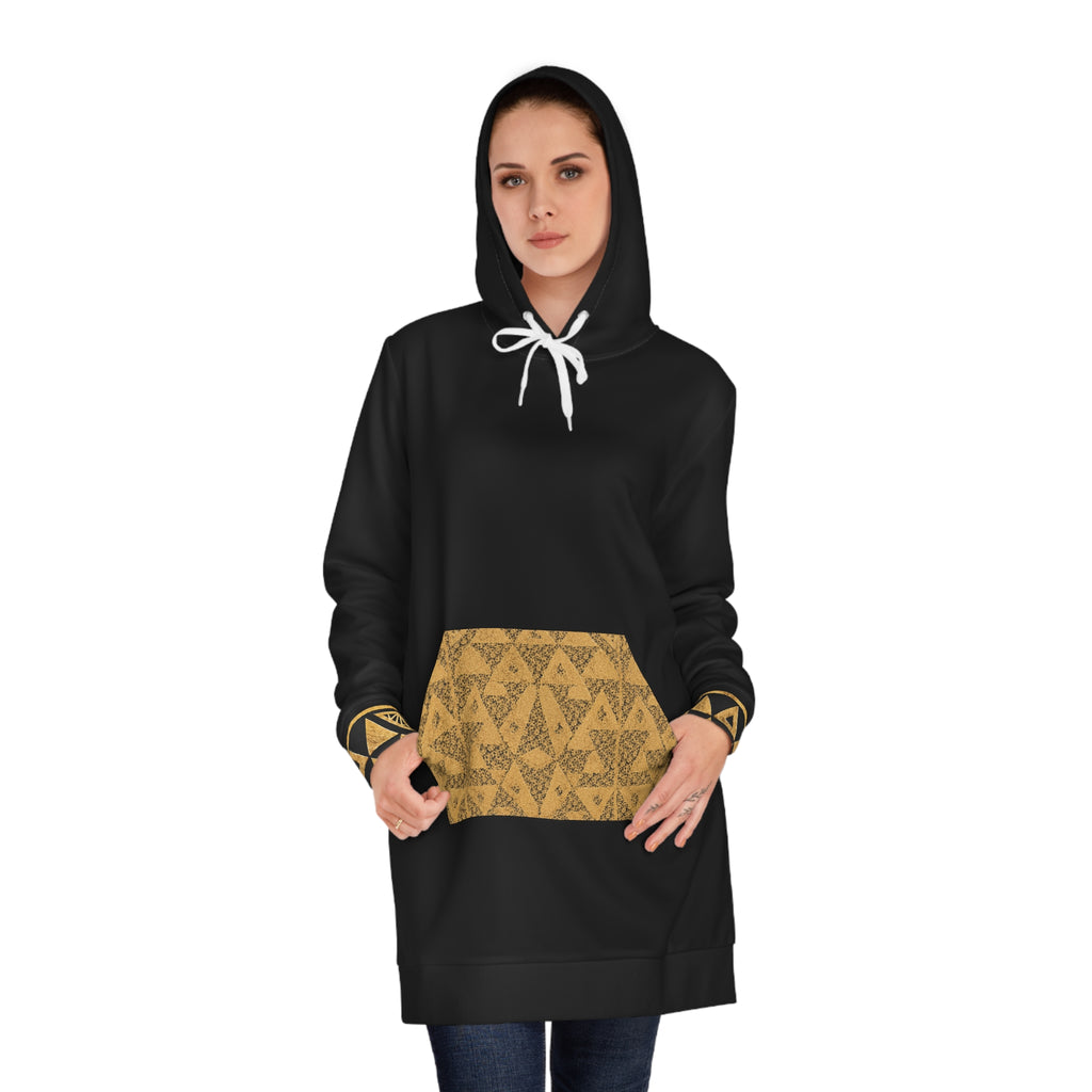 StoneYer Tree of Life Floral Geometric Hoodie Dress