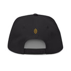 StoneYer Geometric Eye Embroidered Flat-Bill Cap