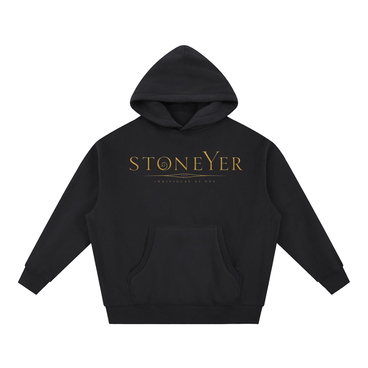 StoneYer See Balance Essential Oversized Fleece Hoodie