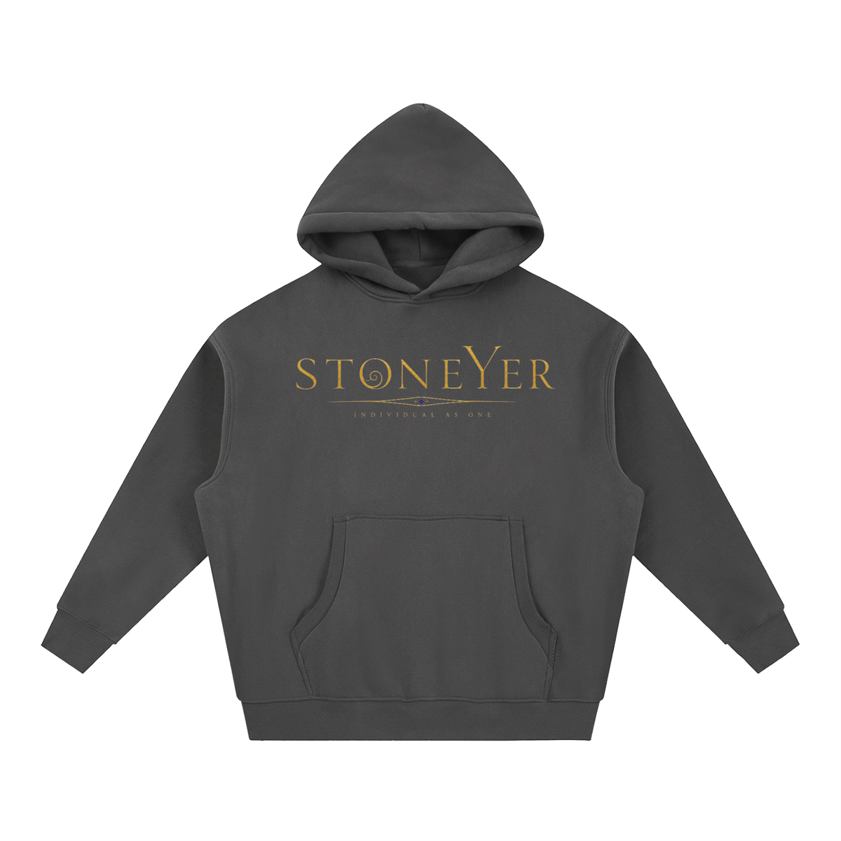 StoneYer See Balance Essential Oversized Fleece Hoodie