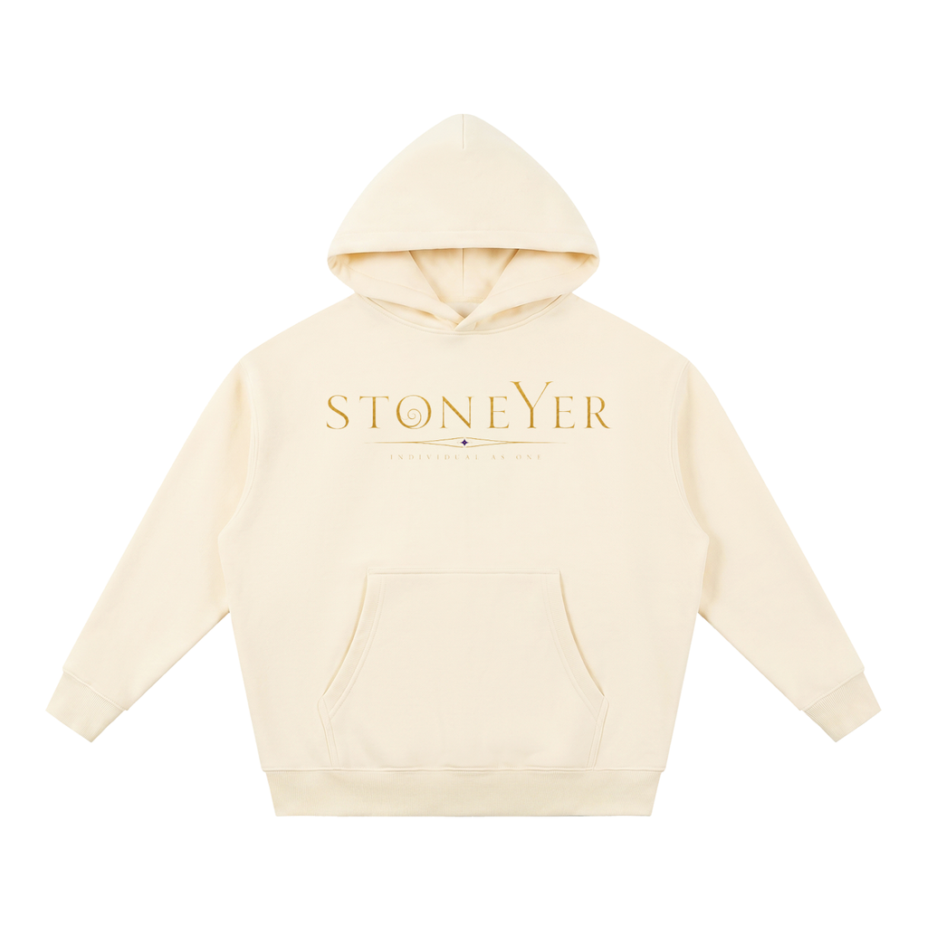 StoneYer See Balance Essential Oversized Fleece Hoodie