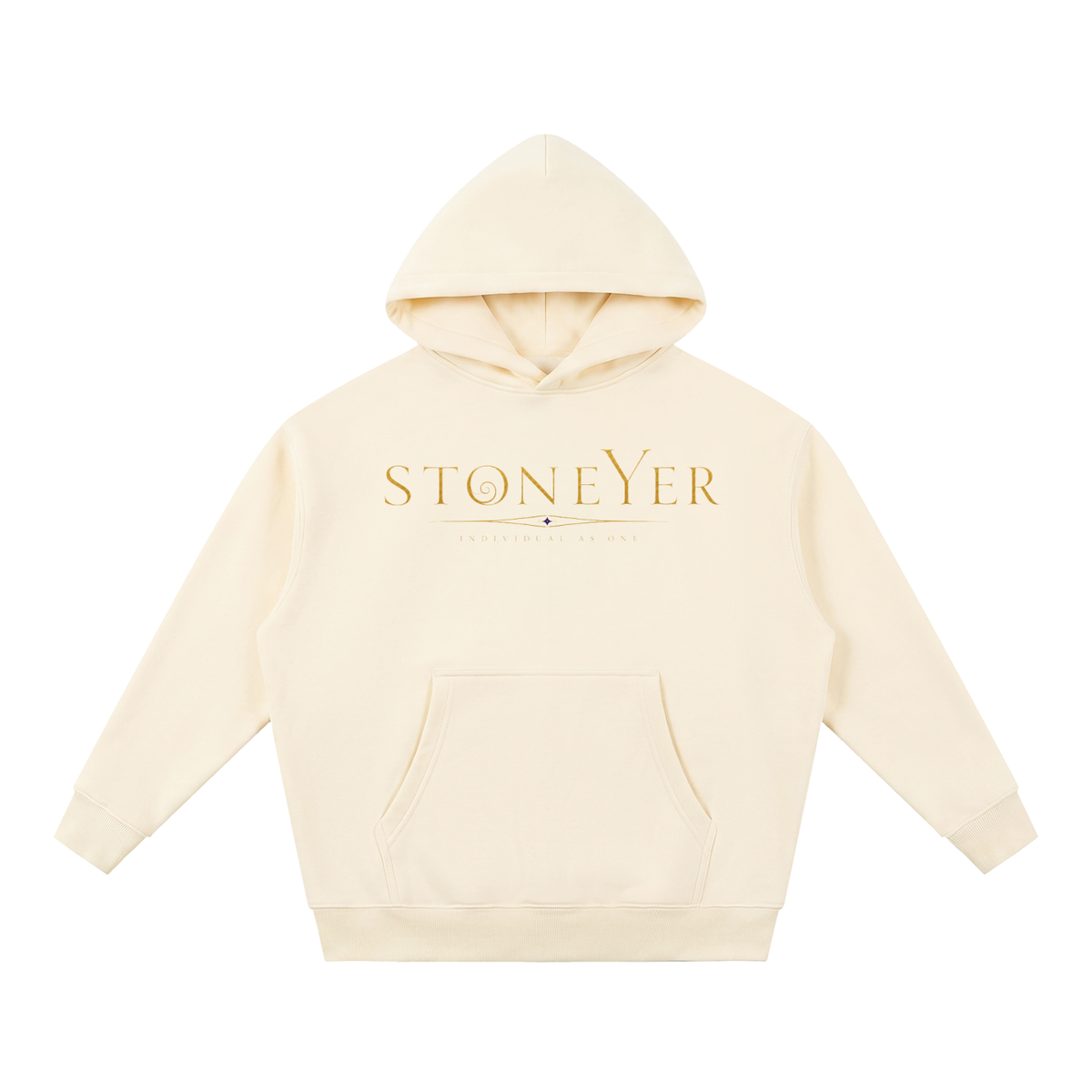StoneYer See Balance Essential Oversized Fleece Hoodie