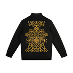 StoneYer Geometric Quarter-Zip Sweatshirt