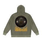 StoneYer Mineral-Wash Oversized Heritage Hoodie